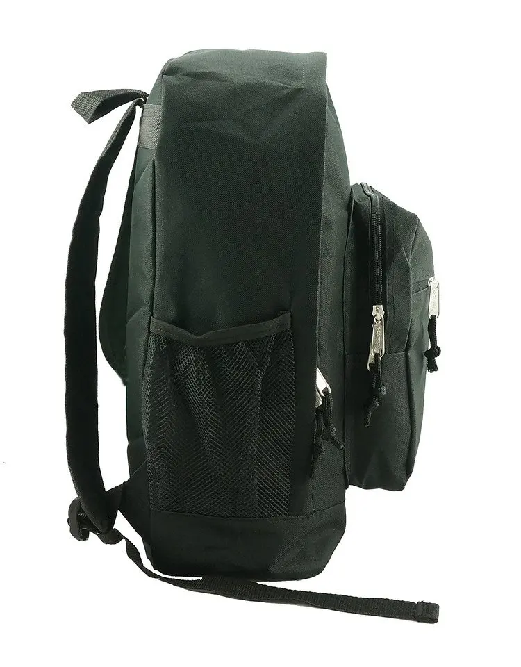 Unisex Classic Large Lightweight Durable Backpack for Students Black