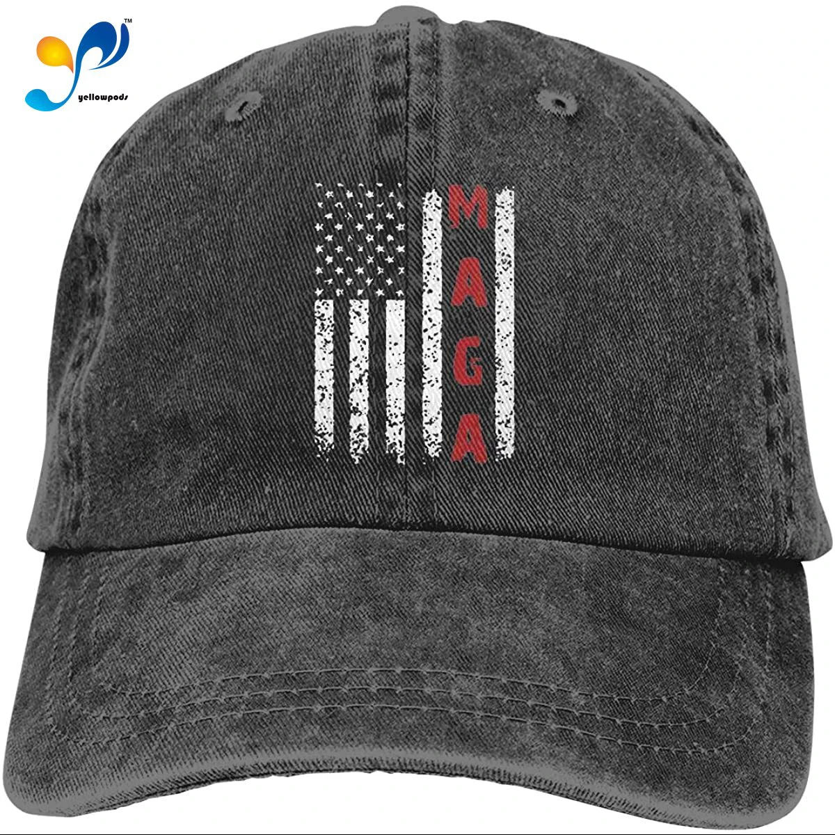 

Splash Brothers Customized Make America Great Again Vintage Jeans Adjustable Baseball Cap Cotton Denim Dad Hat Sombrero De Mujer