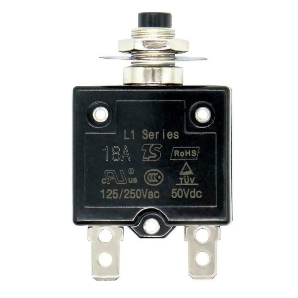 

1pc Circuit Breaker Overload Protector Switch Fuse 5A 10A 15A 20A 30A For Electric Welding Machine Coffee Machine
