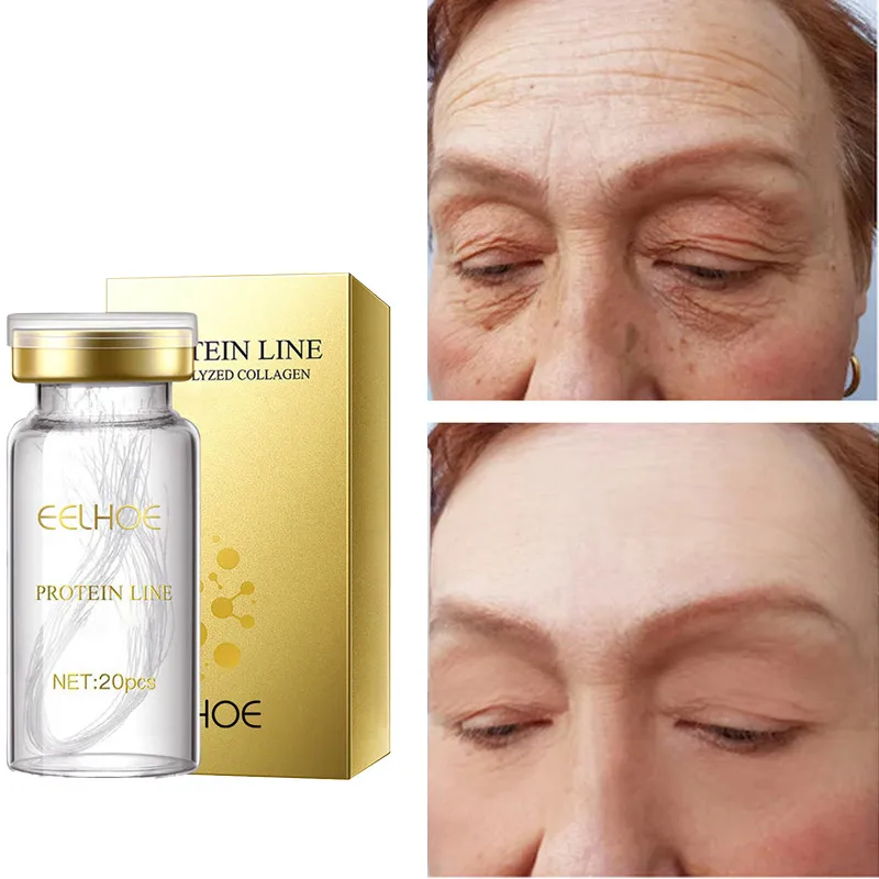 10pcs Collagen Lines Face Absorbable Anti Aging Facial Serum Remove Wrinkles Smoothing Firming Whitening Skincare Korea Coemetic