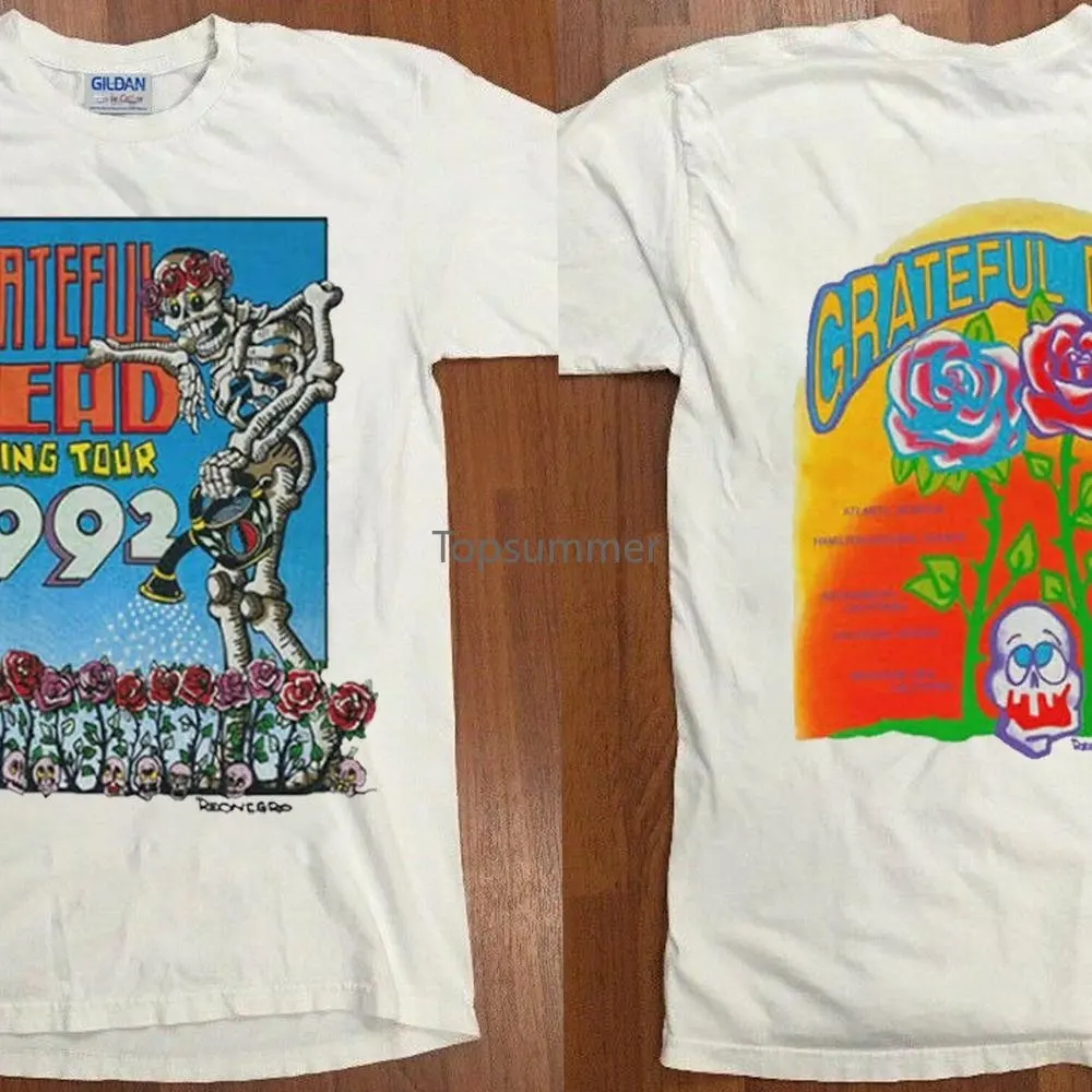 

Vintage Grateful Dead Spring Tour 1992 Concert T Shirt Grateful Dead Rock Band Tee Spring Tour 1992 Shirt Grateful
