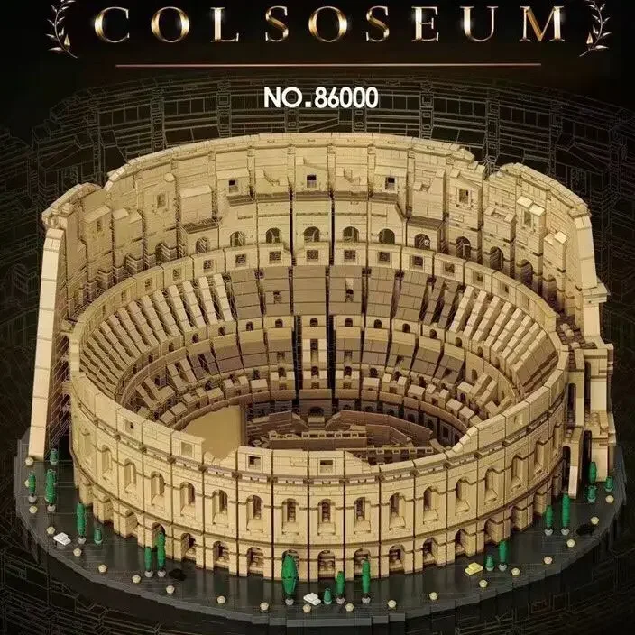 

Large 9036Pcs 86000 Architecture City The Italy Roman Colosseum Model Building Blocks 10276 Bricks Kids Toys