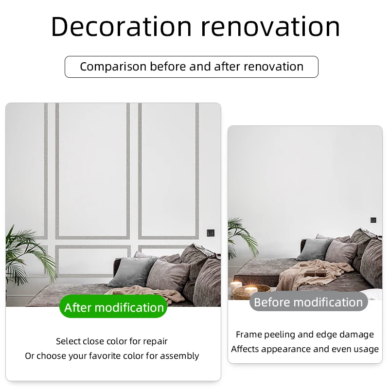 Серый льняной узор самоклеящаяся Красивая кромка дверь шкафа настенный уголок