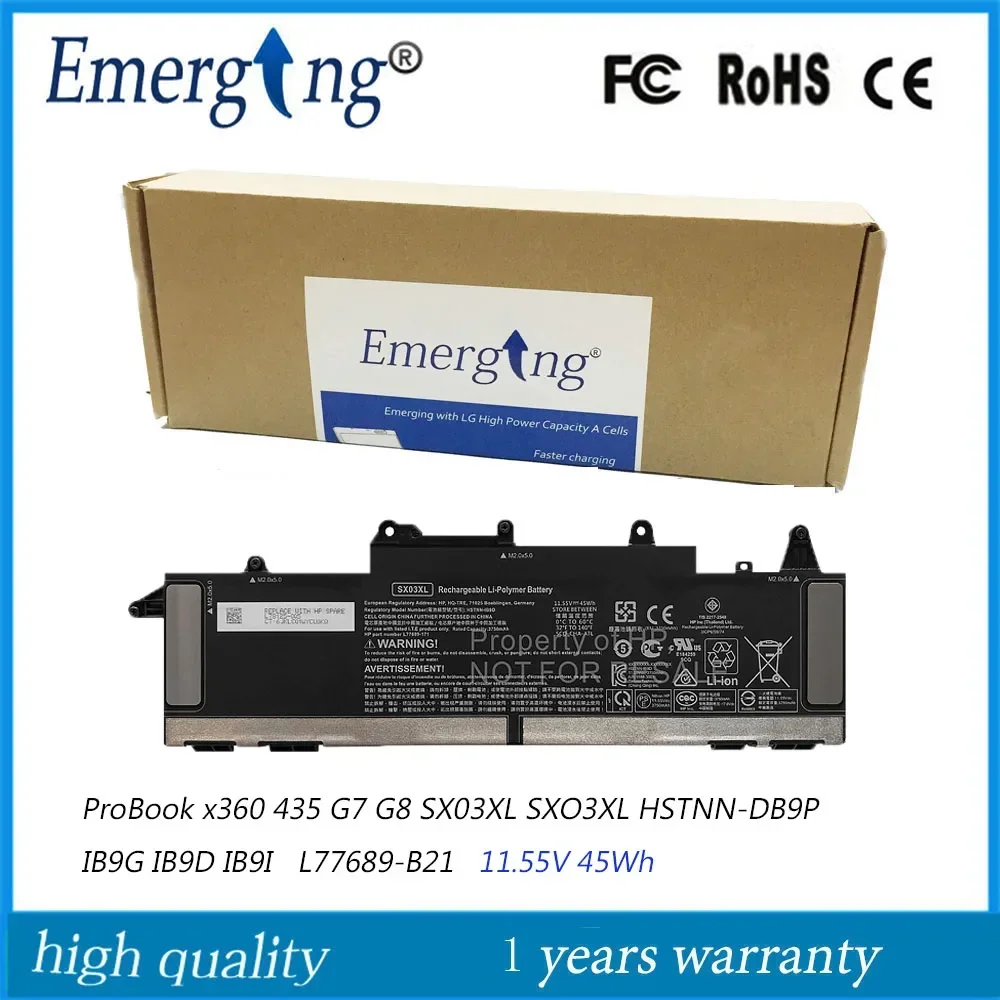 Оригинальный аккумулятор для ноутбука SX03XL 11 55 В 45 Втч HP ProBook X360 435 G7 HSTNN-DB9S DB9P IB9I