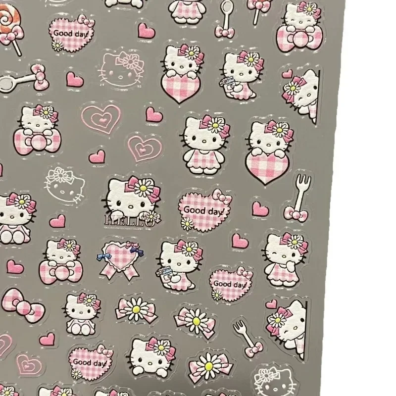 MINISO Hello Kitty розовые наклейки для ногтей