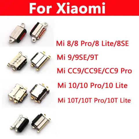 10 шт., USB-разъём для зарядки Xiaomi Mi 8 8SE 9 9SE 9T CC9 CC9E 10 10T Lite Pro