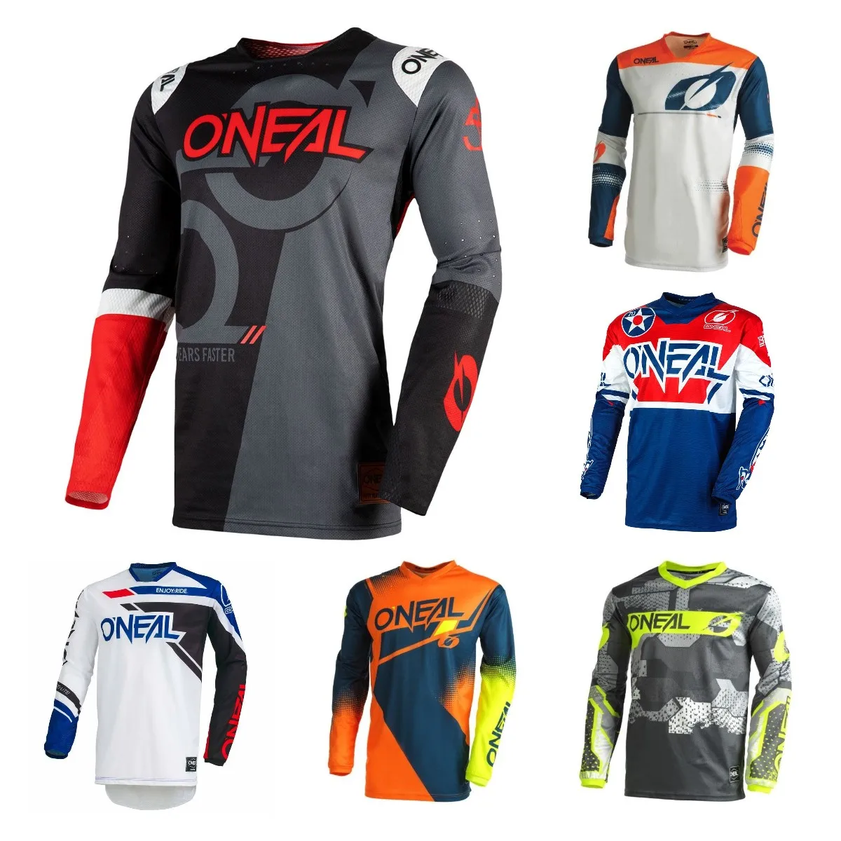 

Team Motocross Jersey Long Sleeve Bike Downhill Maillot Cycling Racing MTB Summer Camisa Ciclismo Masculina Moto Cross Shirts