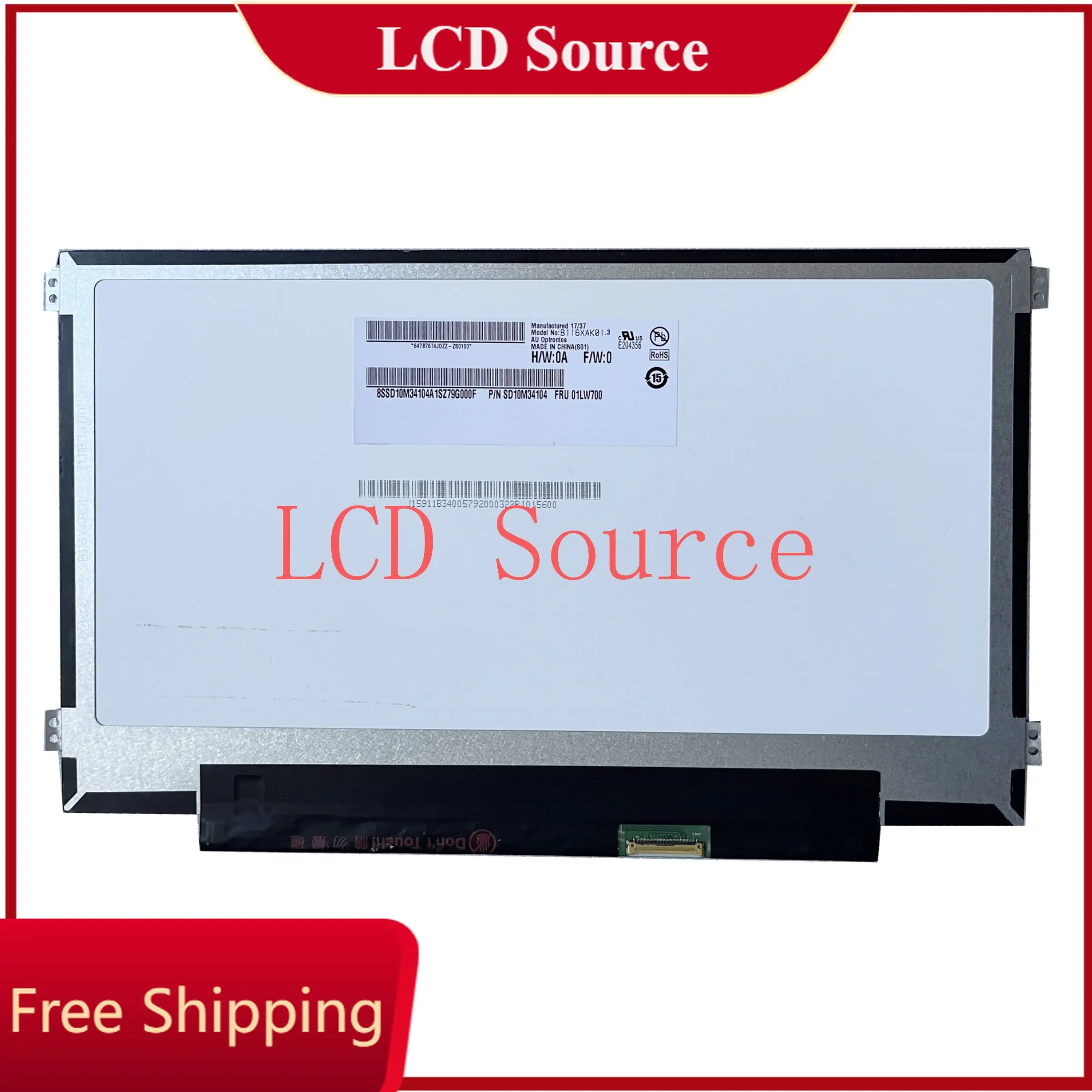 

11.6 Inch B116XAK01.3 1366×768 40 Pins EDP Resolution Panel Laptop LED LCD Screen