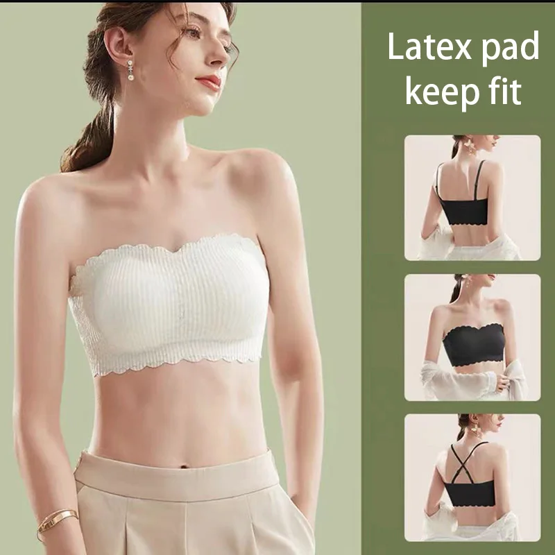 

Comfortable Wireless Strapless Bras For Women Bralette Seamless Lace Push Up Bra Lingerie Sexy Backless Invisible Bras