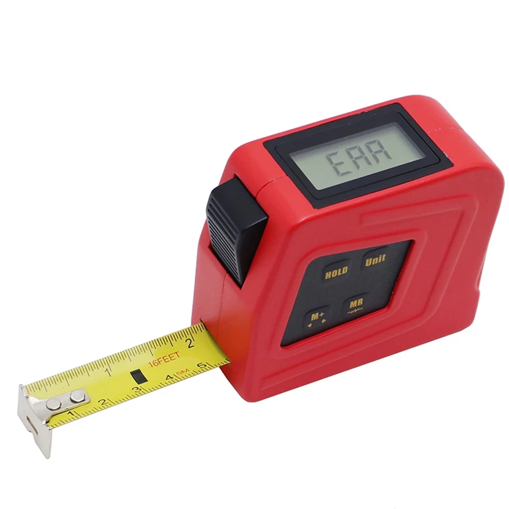 

Measure Tape 5m/16ft Portable Digital LCD Display 1mm Metric Clearly Gauging Tools Automatic Power-off/on Measurement Tool