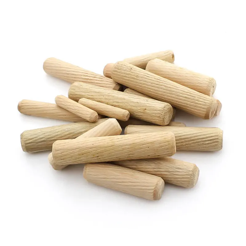 

50pcs m6 m8 m10 m12 Round Wood Dowels Cabinet Drawer Dowels Fluted Dowels Wooden Craft rods Furniture Assembly Dowels Wood Stop