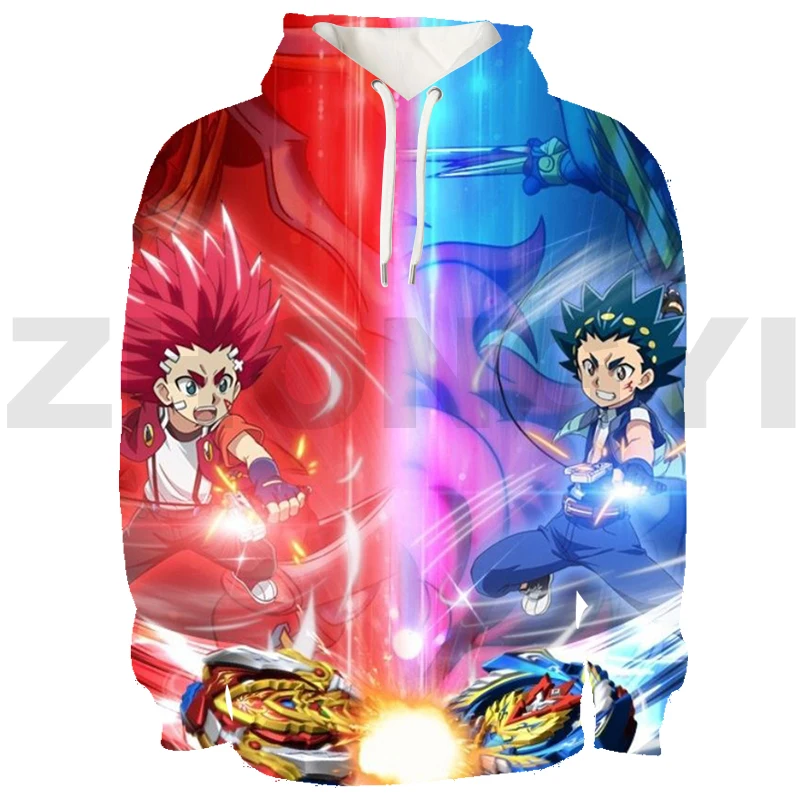 

Тренировочный костюм Beyblade Burst для взрослых, Свободная Толстовка для мужчин и женщин, пуловер с 3D рисунком бейблэйд, одежда для пар