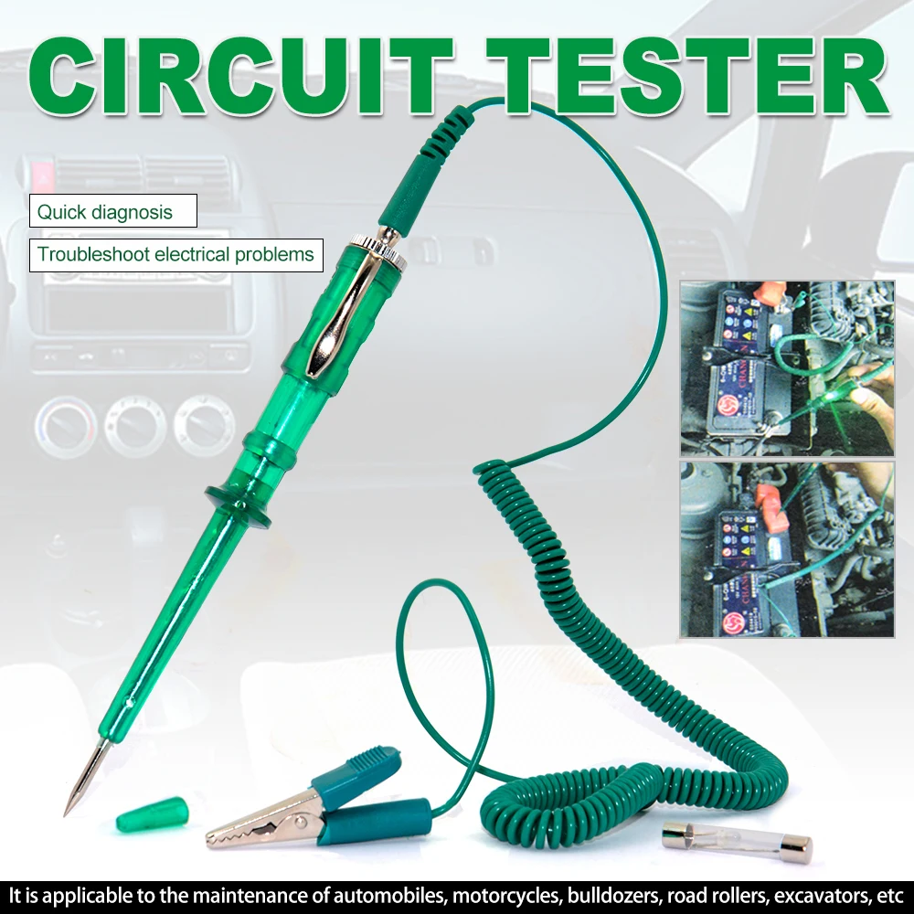 

6-24V DC Car Truck Voltage Circuit Tester Test Pen Test Electric Pen Battery Repair and Maintenance Electric Test Tools