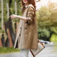long coats for women trench coat korea female windbreaker woman fashion womens outerwear korean clothes elegant womens jackets