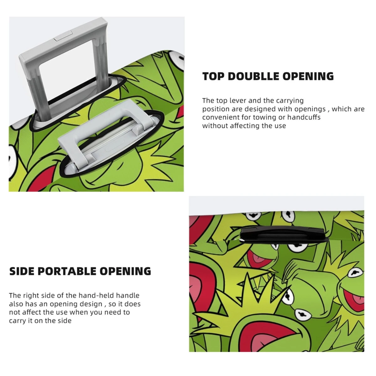 Suitcase Luggage Cover Travel Accessory High Elastic Fabric Protects Luggage From Dust And Scratches 18-32in Suitcase Cover