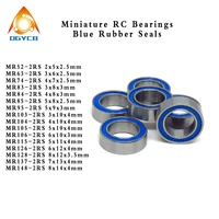 10pc mr85 2rs 5x8x2 5 mm high quality mr series miniature ball bearings l850dd abec3 5 8 2 5 blue seals model bearings