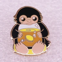 magical animal characters jewelry gift pin wrap garmfashionable creative cartoon brooch lovely enamel badge clothing accessories