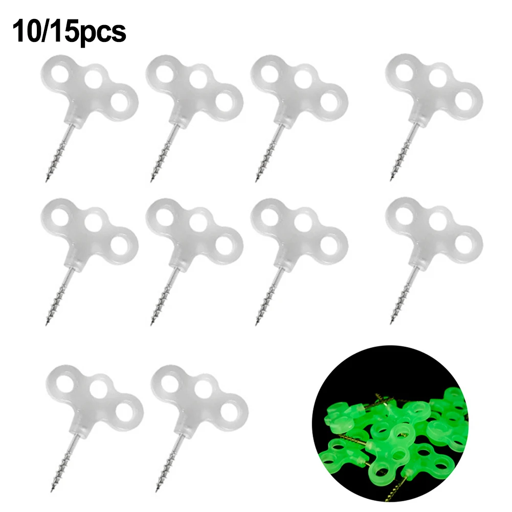 

10pcs/15pcs Tent Screw Luminous Tent Pegs Windproof Rope Fixing Nail Outdoor Hiking Camping Tents Wind Rope Nail Tent Accessorie