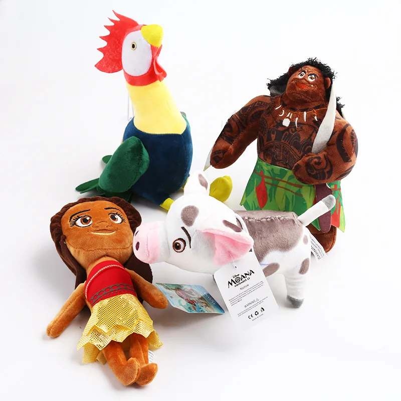 

New Ocean Romance Moana Princess Moana Maui Heihei Pua Plush Stuffed Soft Toys Cartoon Moana Adventure Dolls Toys for Kids Gifts
