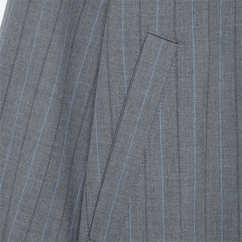 KEYANKETIAN 2023 новинка весны стильная полосатая куртка унисекс топ с отложным