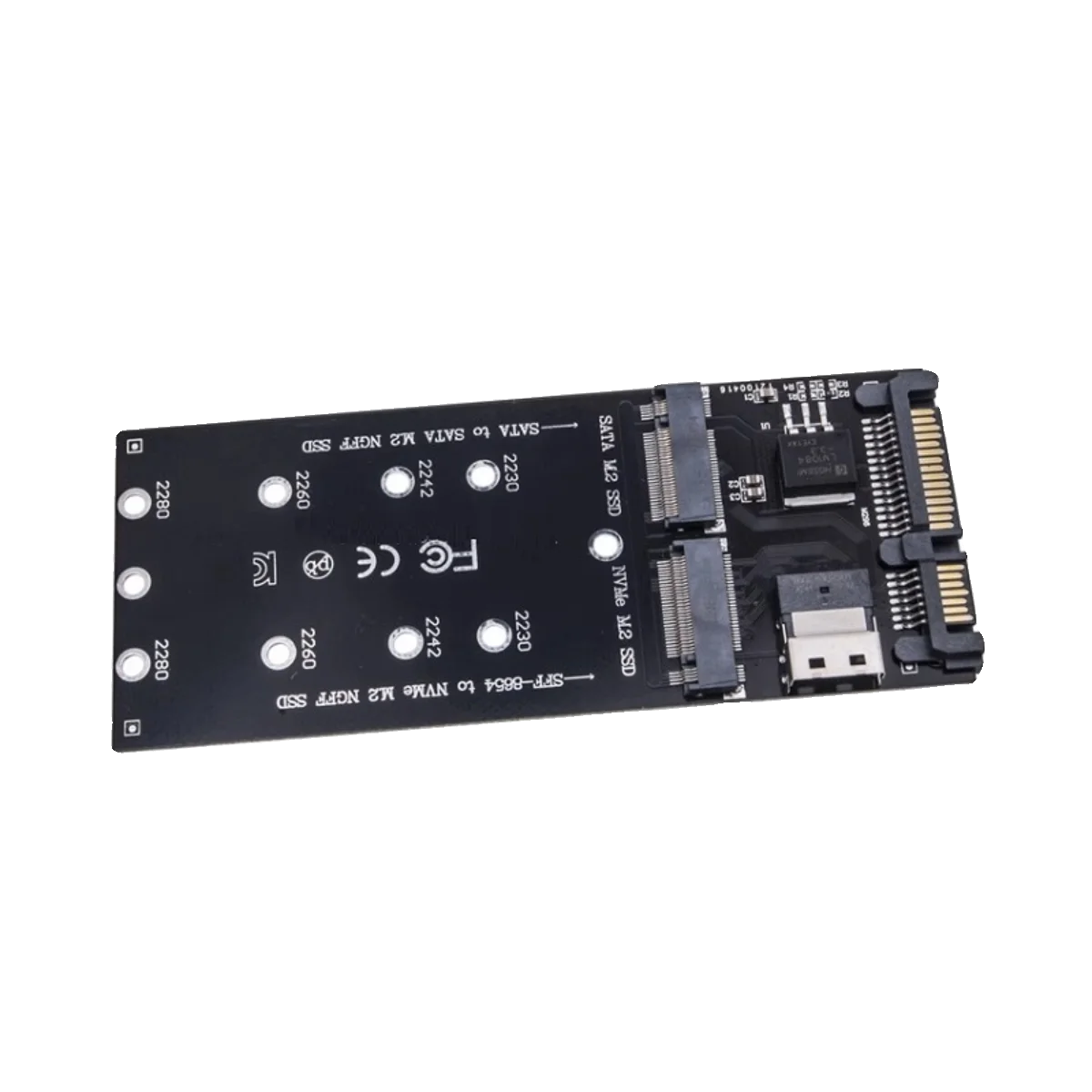 M.2 Ngff протокол твердотельного накопителя SSD к SATA адаптеру NVMe жесткого диска