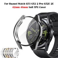 screen protector case for huawei watch gt3 gt2 2 pro gt2e 2e 42mm 46mm soft tpu cover for huawei gt 3 protective bumper shell