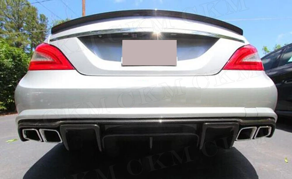 Передний бампер из углеродного волокна задний диффузор спойлер боковая юбка для