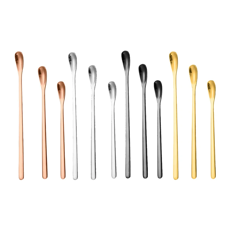 Ложка для смешивания кофе из нержавеющей стали с длинной ручкой