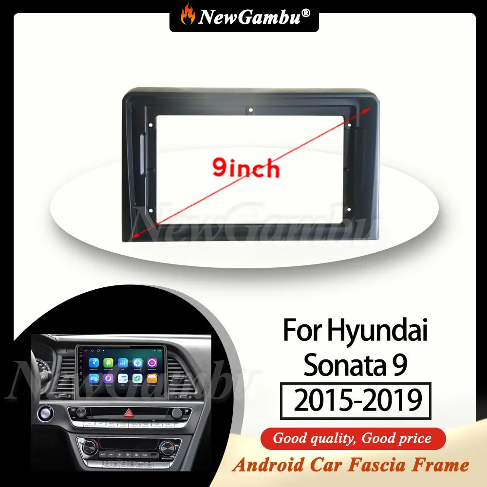 9-дюймовая радиопанель NewGambu подходит для Hyundai Sonata 9 2015-2019 рамка DVD-плеер установка
