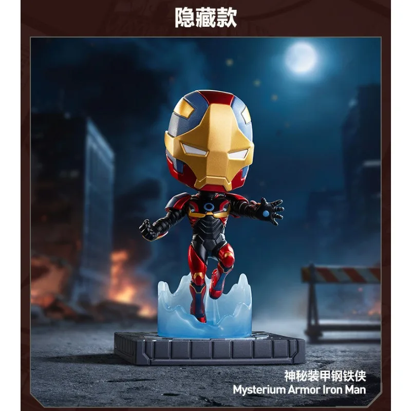Фото POP MART Marvel Infinity Saga Series Blind Box |   Коллекционная фигурка Железного человека из ПВХ, игрушка-супергерой, украшение для рабочего стола, подарок №3
