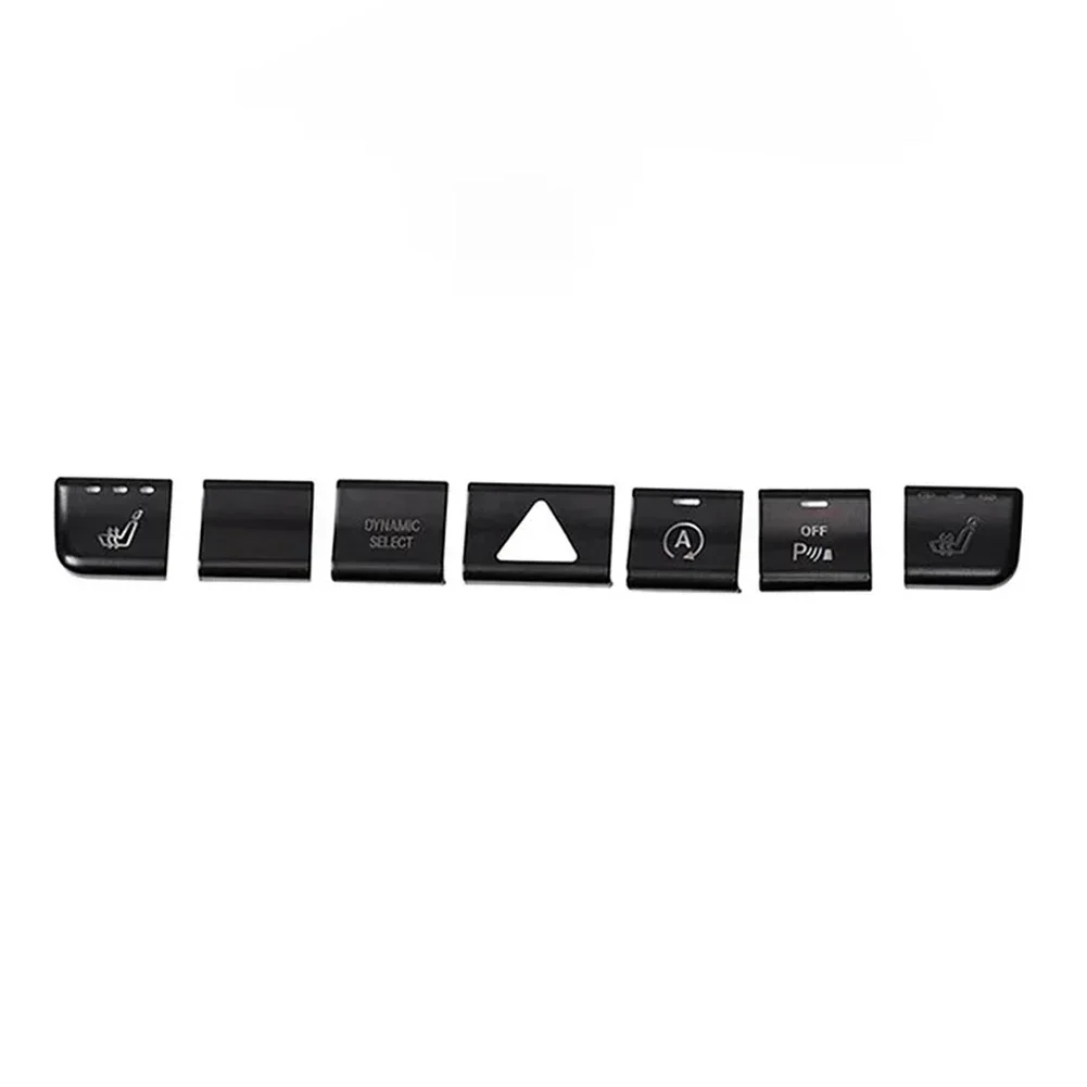 Наклейка на кнопку для GLA X156 C117 W176 Mercedes кнопка кондиционера черная автомобильная