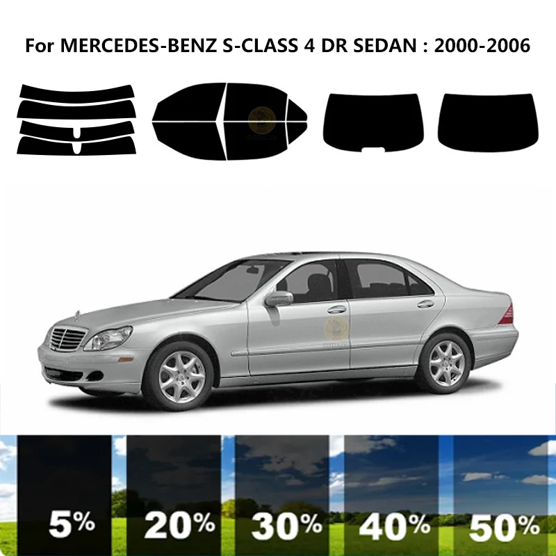 

Нанокерамическая Автомобильная УФ-пленка Precut для окон, автомобильная пленка для окон MERCEDES-BENZ W220/V220 4 DR SEDAN 2000-2006