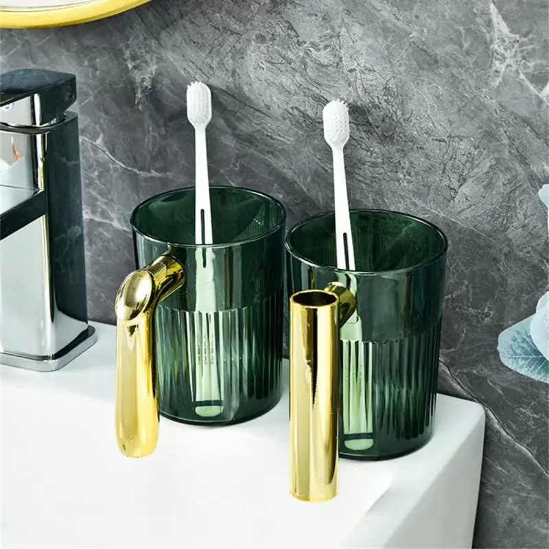 

Light Luxury Gargle Cup Creative Brushing Cup 12.9×11×8.5cm Convenient Storage Mouthwash Cup Bathroom Tumblers Exquisite Pet