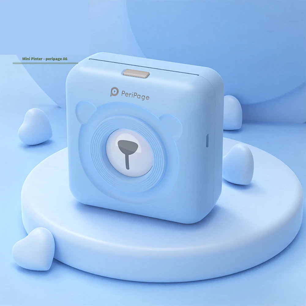 

A6 304DPI Portable Bluetooth 4.0 Thermal Photo Printer Wireless Inkless Mini Pocket Label Notes Printer Papers мини принтер
