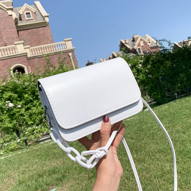 2023 New Fashion Women's Shoulder Bags Cute Chain Flap Bags High Quality New Crossbody Bags Simple PU Leather Handbags bolsa