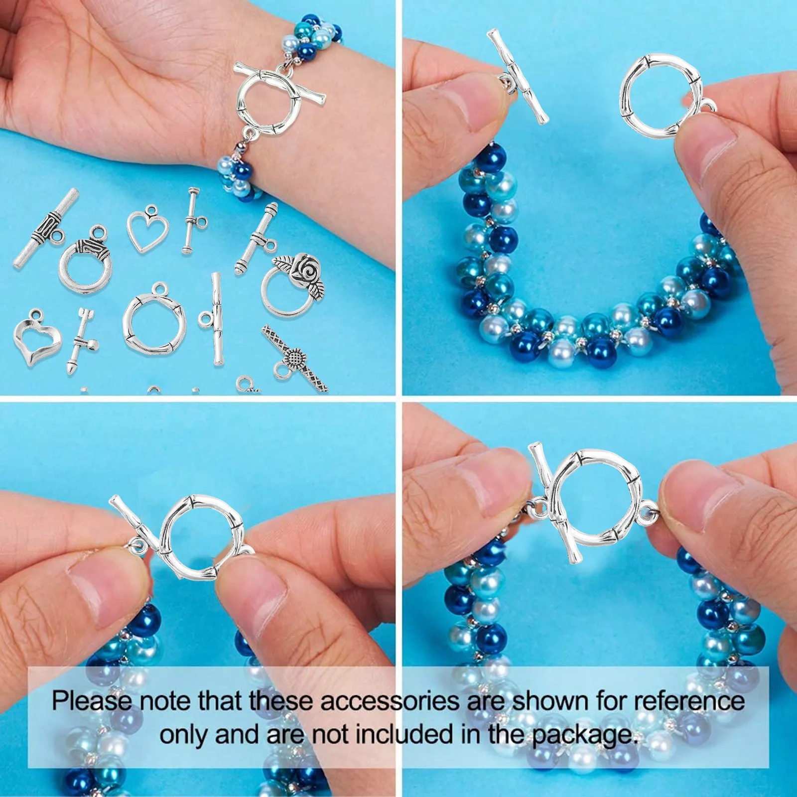 80 комплектов классические застежки для ювелирных изделий в тибетском стиле