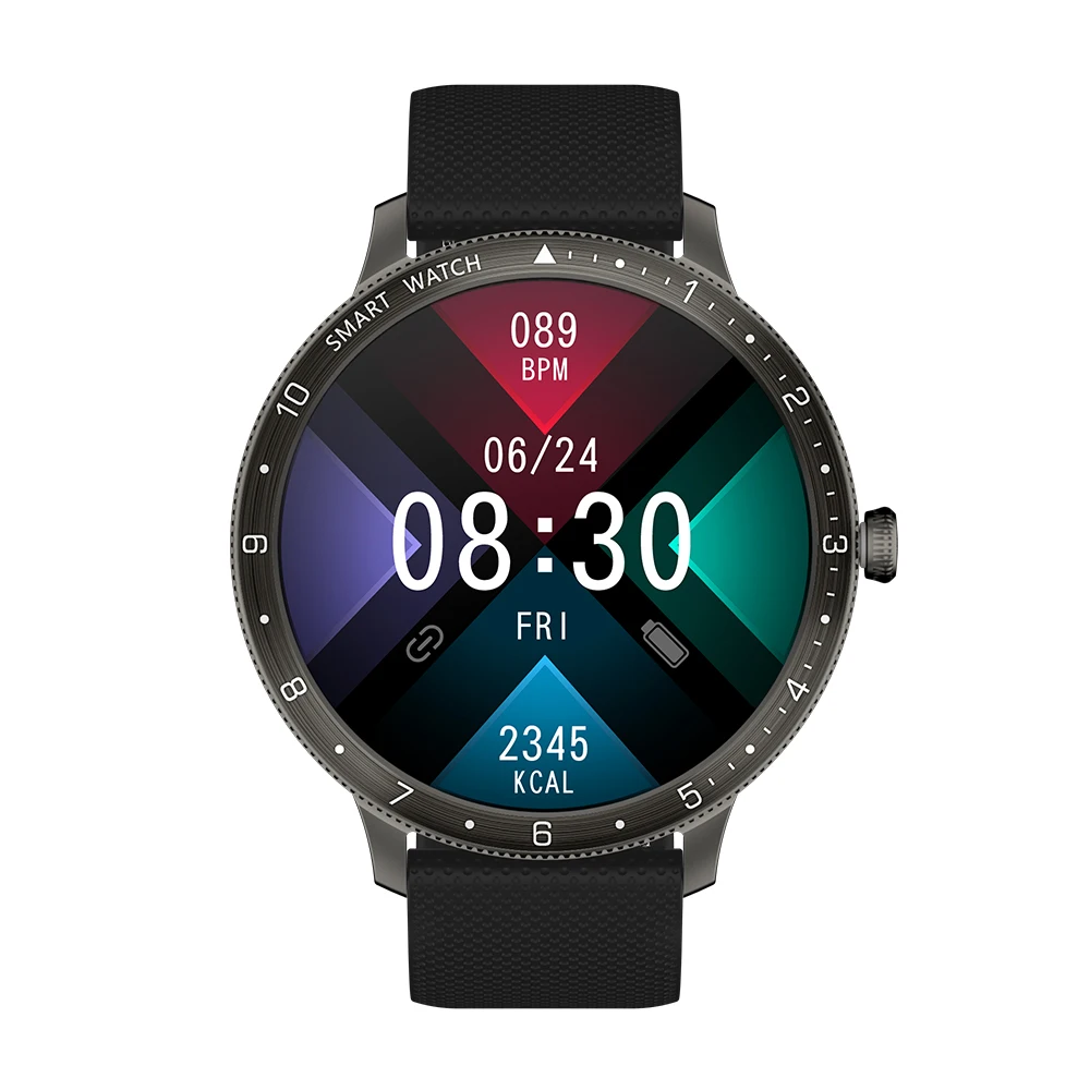 D08 Smart Watch For Men Women circular Full Touch Screen Sport IP67 Waterproof Bluetooth Call Smartwatch For Android Ios