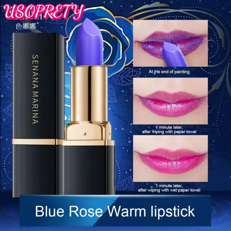 

Not Greasy Color Changing Lipstick Good Waterproof Effect Lip Makeup Thermal Discoloration Non Stick Cup Color Makeup Lipstick