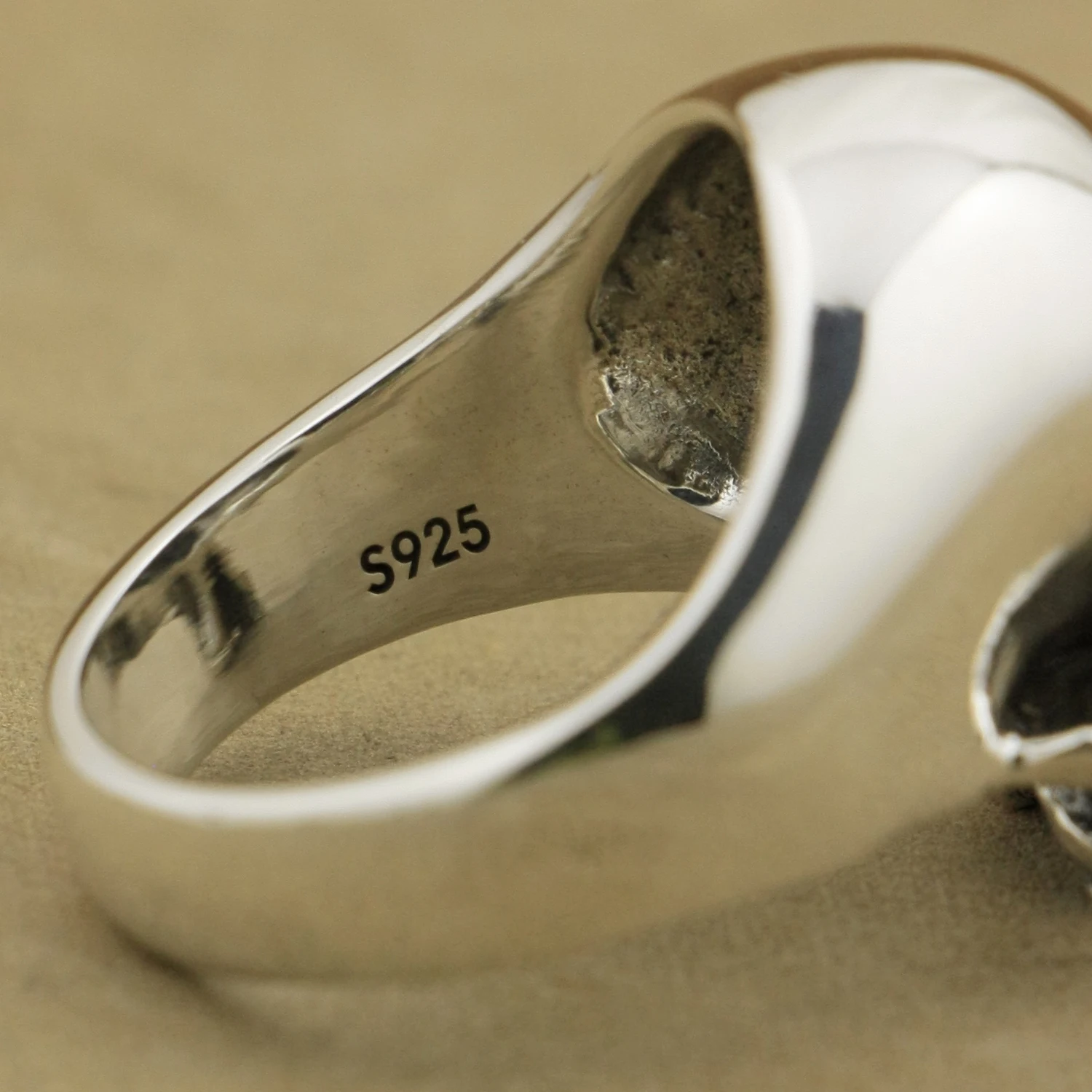 Женское серебряное блестящее украшение стиль панк Размер 7 ~ 15 США TA34