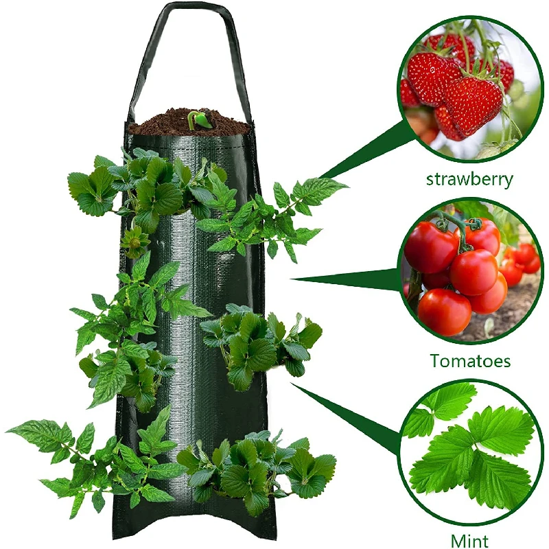 

Multifunctional Hanging Tomato Planting Bag For Garden Plant Pots, Inverted Planting Machine, Strawberry, Vegetable, Flower Plan