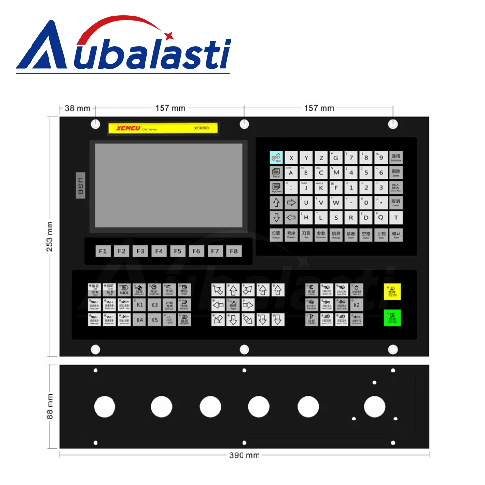 Система управления ЧПУ XC809D (3-6 осей) с USB, 24В, поддержка G-кода FANUC, автономная фрезеровка, сверление, нарезание резьбы, подача (art.: 3920dbc2e7d02) - 3920dbc2e7d02