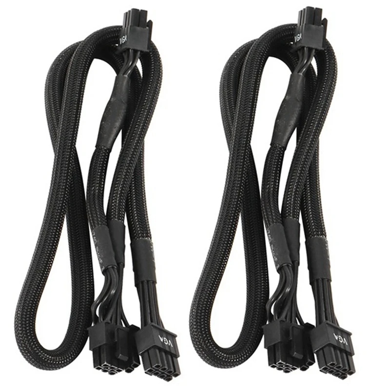 

2 упаковки, 8-контактный двойной 8-контактный 6-контактный PCIE VGA кабель питания для EVGA Supernova G2 G3 G5 P2 T2 GS + 650 750 850 1000