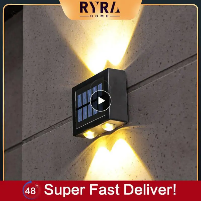 

5/8/10PCS Automatically Turned On Led Stairs Light Abs Solar Wall Light Solar Charging Solar Induction Lamps