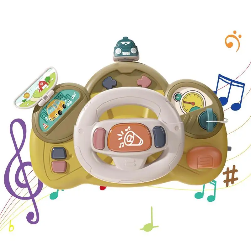 

Simulate Driving Car Steering Wheel Toys With Light Sound For Kids With Sound Early Educational Toy Gift