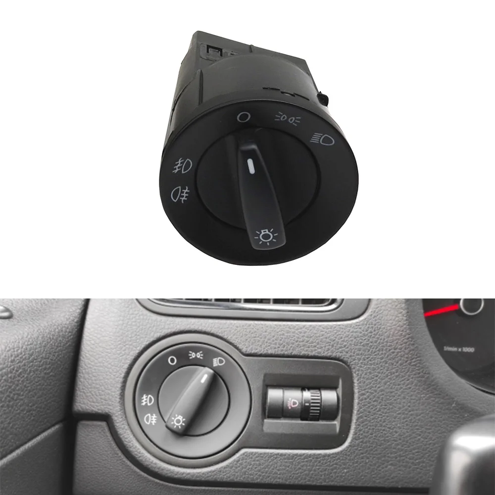 

5JD941531 5JD 941 531 For SKODA Fabia Octavia 1996-2014 Roomster Praktik SuperB New Headlight Fog Lamp Switch Knob 5J0941531