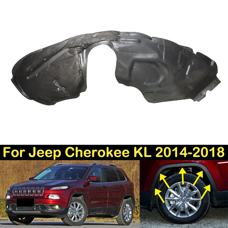 

DECHO, переднее и заднее крыло для Jeep Cherokee KL 2014, 2015, 2016, 2017, 2018, подкладка, брызговик, подкладка, звукоизоляция