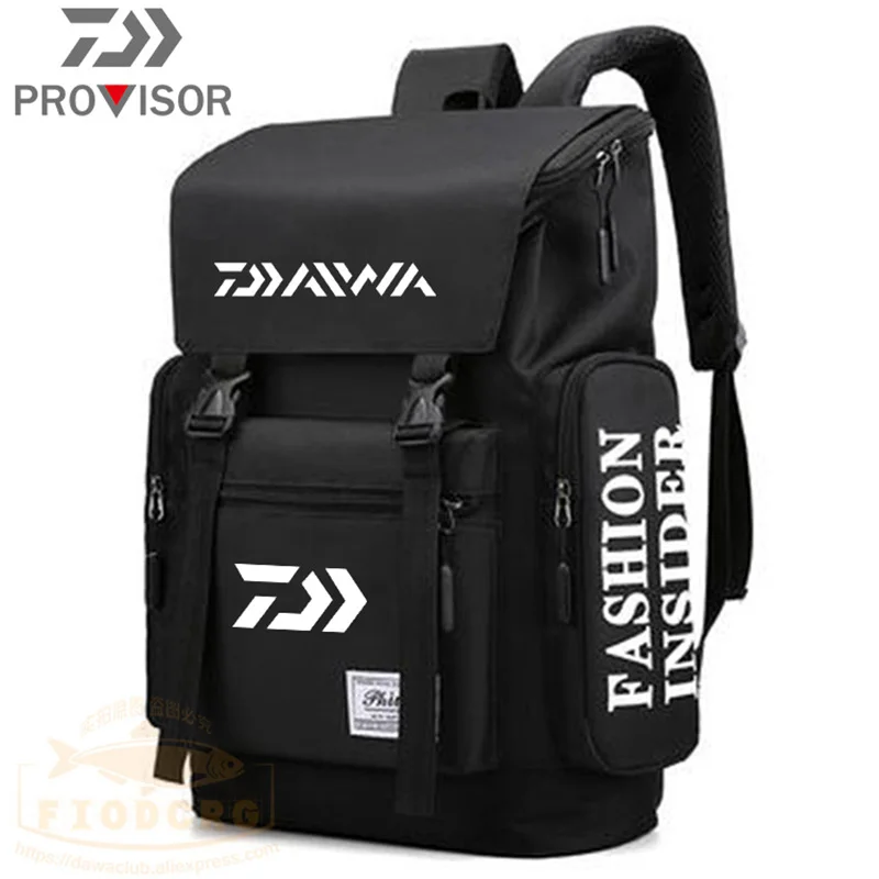 

2022 Outdoor Sports Daiwa Men's Youth Business Fishing Casual Water-repellent Computer Bag Lightweight Canvas Hiking Backpack