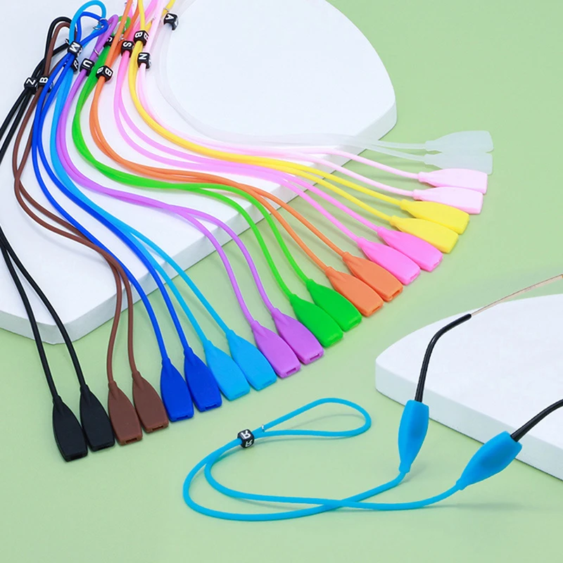 

1PC Adjustable Silicone Eyeglasses Straps Sunglasses String Ropes Glasses Chain Sports Band Holder Elastic Anti Slip Cords