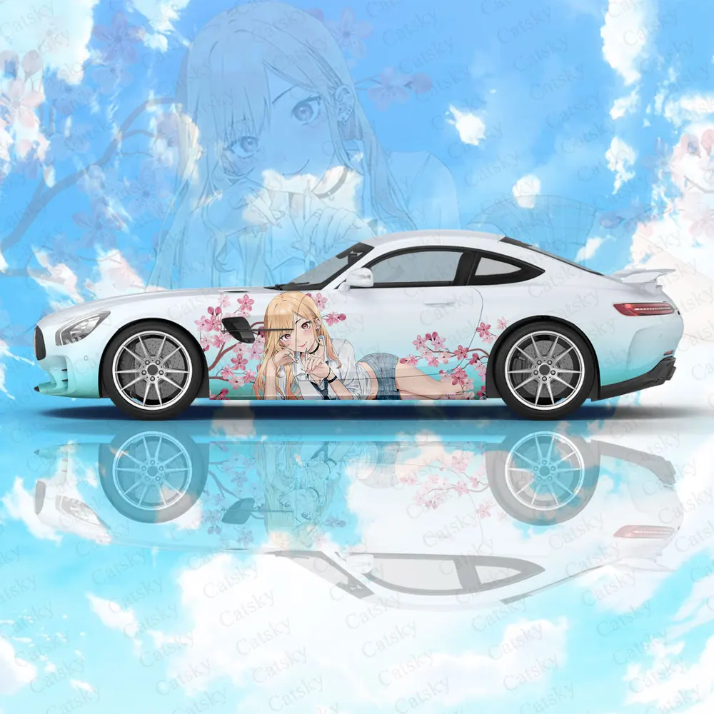 

Anime Kitagawa Marin Girl Car Accessories Body Sticker Anime Itasha Car Side Decal Sticker Body Sticker Car Decoration Stickers