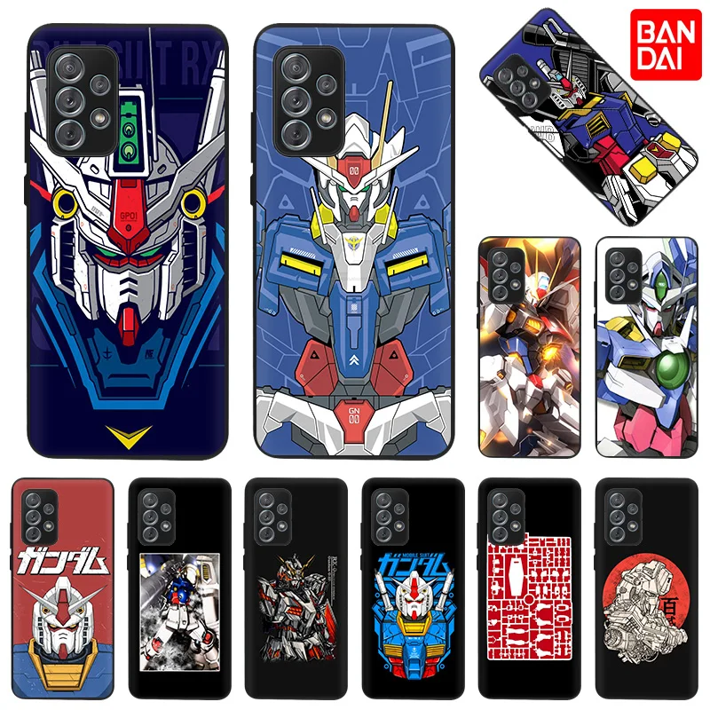 

GUNDAM Anime Case For Samsung Galaxy A53 A33 A23 A13 A73 A22 A72 A52 A32 A42 A71 A51 5G A41 A31 A21S A12 A11 A52s S9 Black Cover